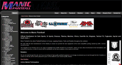 Desktop Screenshot of manicpaintball.com